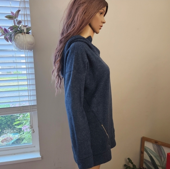 New Balance hoodie Large blue fleece sweatshirt - Picture 5 of 13